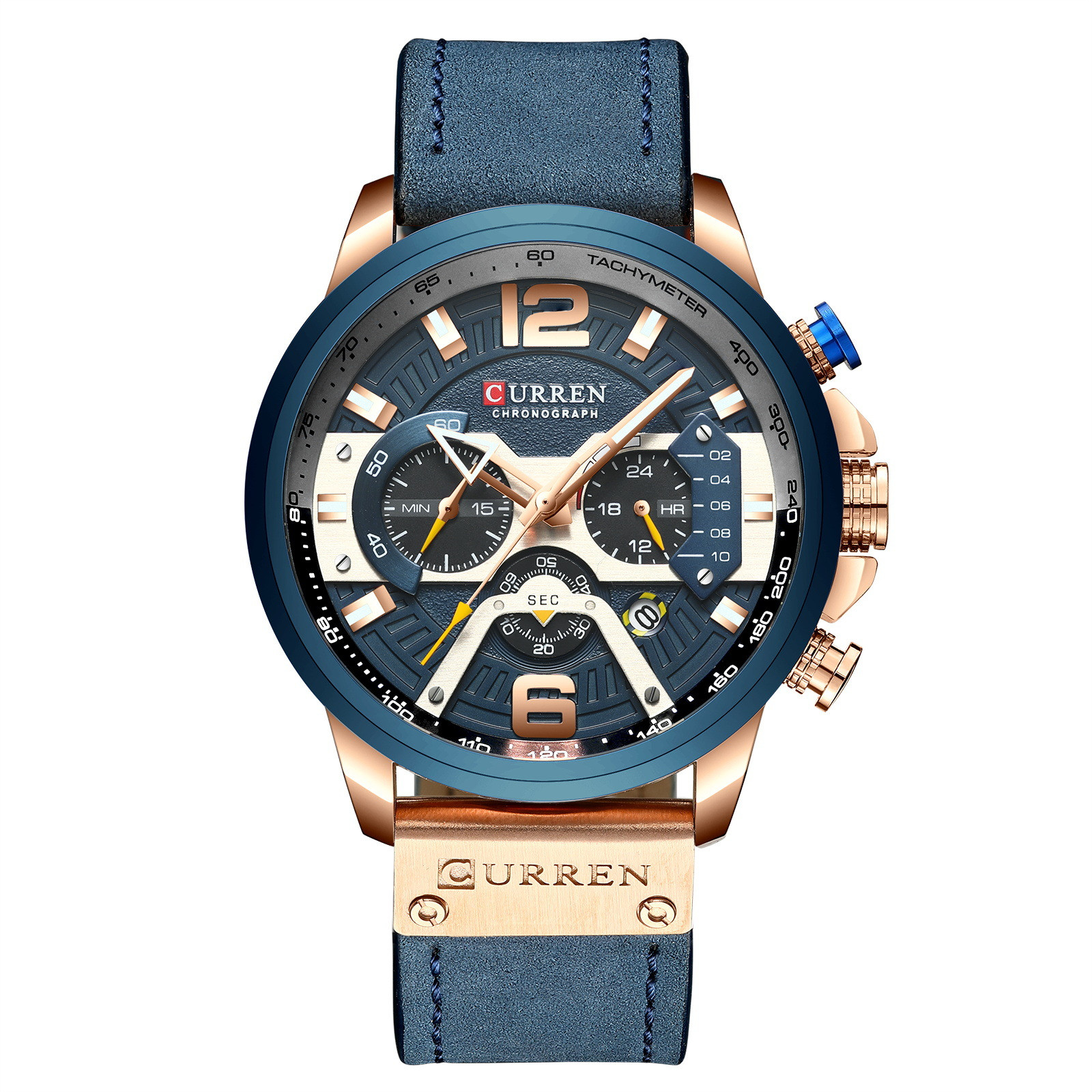 Curren 8329 casual sport watches for men blue top brand luxury military leather wrist watch man clock chronograph wristwatch 6 analog quartz 3 small real dials, White box only
Curren 8329 casual sport watches for men blue top brand luxury military leather wrist watch man clock chronograph wristwatch 6 analog quartz 3 small real dials, White box only