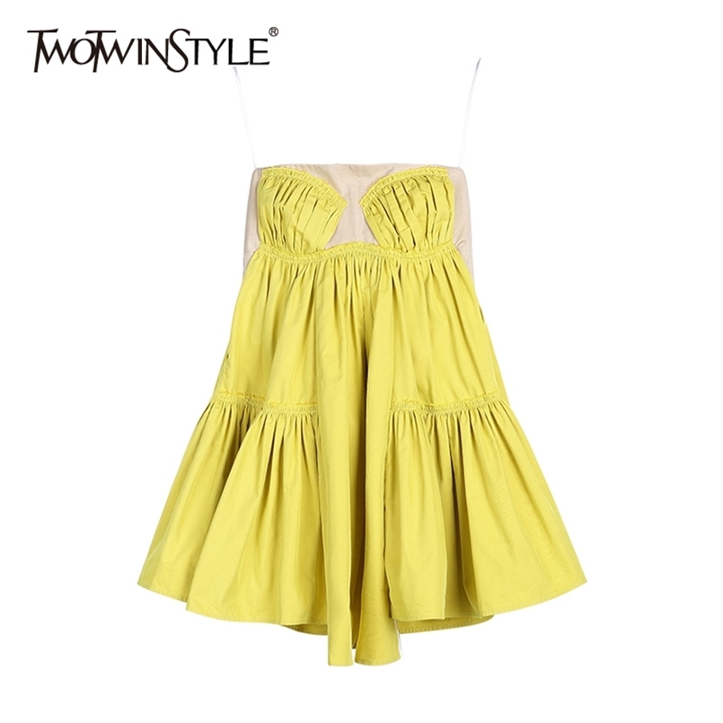 Backless Sexy Vest For Women Strapless Sleeveless Slim Korean Ruched Vests Female Fashion Clothing 210524, Yellow
Backless Sexy Vest For Women Strapless Sleeveless Slim Korean Ruched Vests Female Fashion Clothing 210524, Yellow