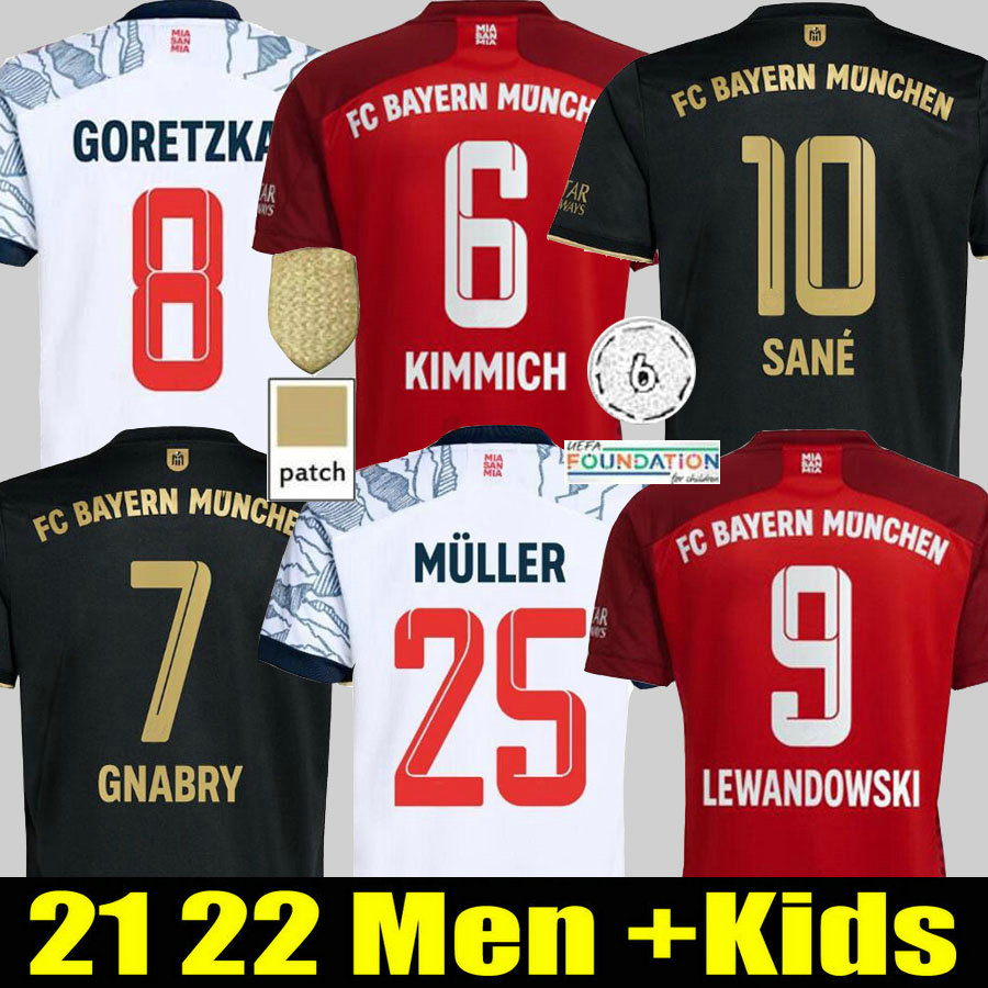 21 22 jerseys LEWANDOWSKI SANE GORETZKA COMAN MULLER DAVIES soccer football shirt Men + Kids kit 2021 2022 HUMANRACE fourth 4th, Home adult patch
21 22 jerseys LEWANDOWSKI SANE GORETZKA COMAN MULLER DAVIES soccer football shirt Men + Kids kit 2021 2022 HUMANRACE fourth 4th, Home adult patch