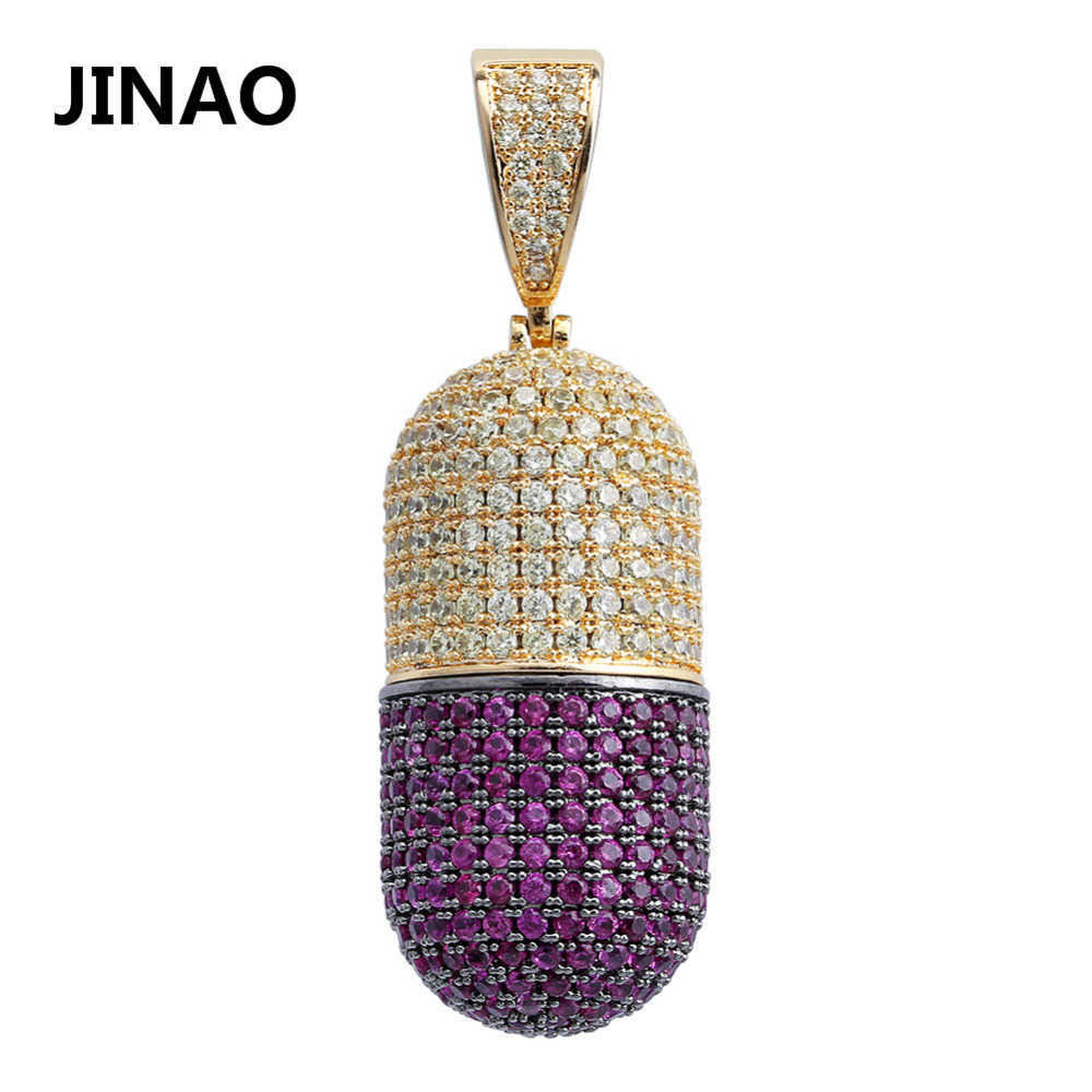 JINAO Hip Hop Fashion Jewelry Pill Necklace Can Open Capsules Pendant Cubic Zircon Copper Necklace Iced Out Detachable Unisex X0707
JINAO Hip Hop Fashion Jewelry Pill Necklace Can Open Capsules Pendant Cubic Zircon Copper Necklace Iced Out Detachable Unisex X0707