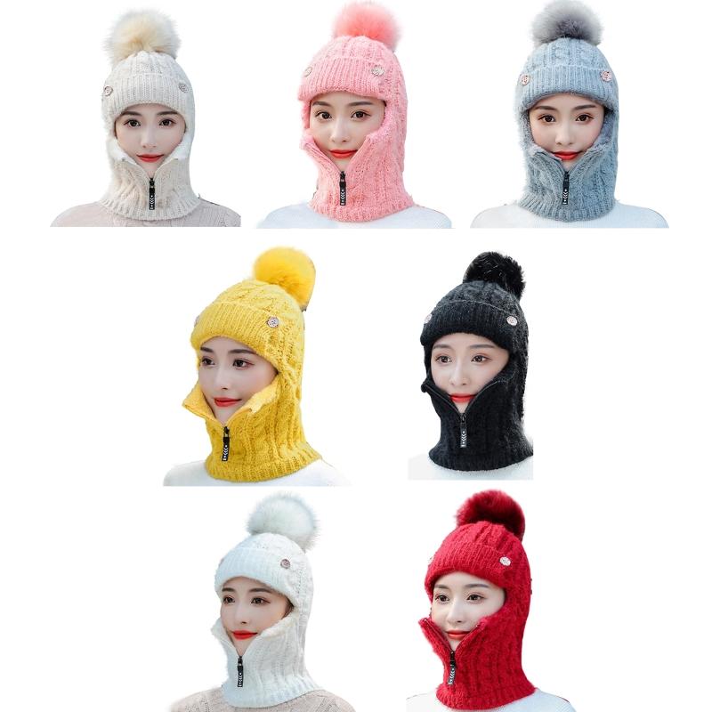Berets 3 In 1 Ski Mask Thermal Windproof Hoodie Plus Velvet Thick Woolen With Zipper Keep Face Warmer Balaclava Pompoms
Berets 3 In 1 Ski Mask Thermal Windproof Hoodie Plus Velvet Thick Woolen With Zipper Keep Face Warmer Balaclava Pompoms