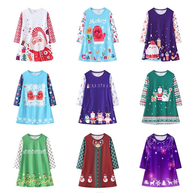 Kids Dresses Girls Long Sleeve Flower Printed Princess Dress Spring Autumn Children Clothing Christmas Girl Elegant Outfits Girl's, Red;yellow 
Kids Dresses Girls Long Sleeve Flower Printed Princess Dress Spring Autumn Children Clothing Christmas Girl Elegant Outfits Girl's, Red;yellow