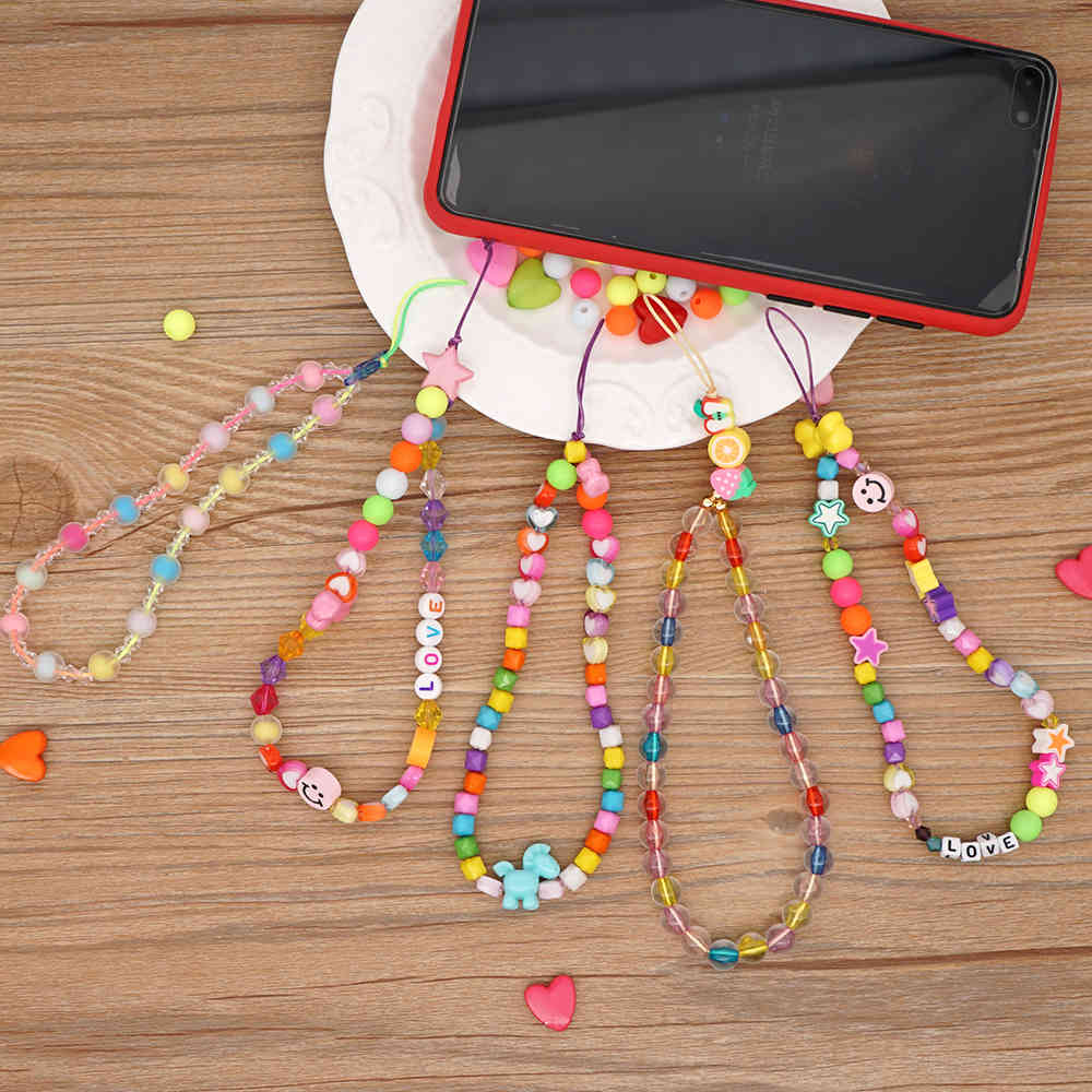 Go2Boho Chain For Phone Lanyard Colorful Candy Beads Chains Strap Letter Bracelet Women Summer Trend Smiley Cute Jewelry, Black
Go2Boho Chain For Phone Lanyard Colorful Candy Beads Chains Strap Letter Bracelet Women Summer Trend Smiley Cute Jewelry, Black