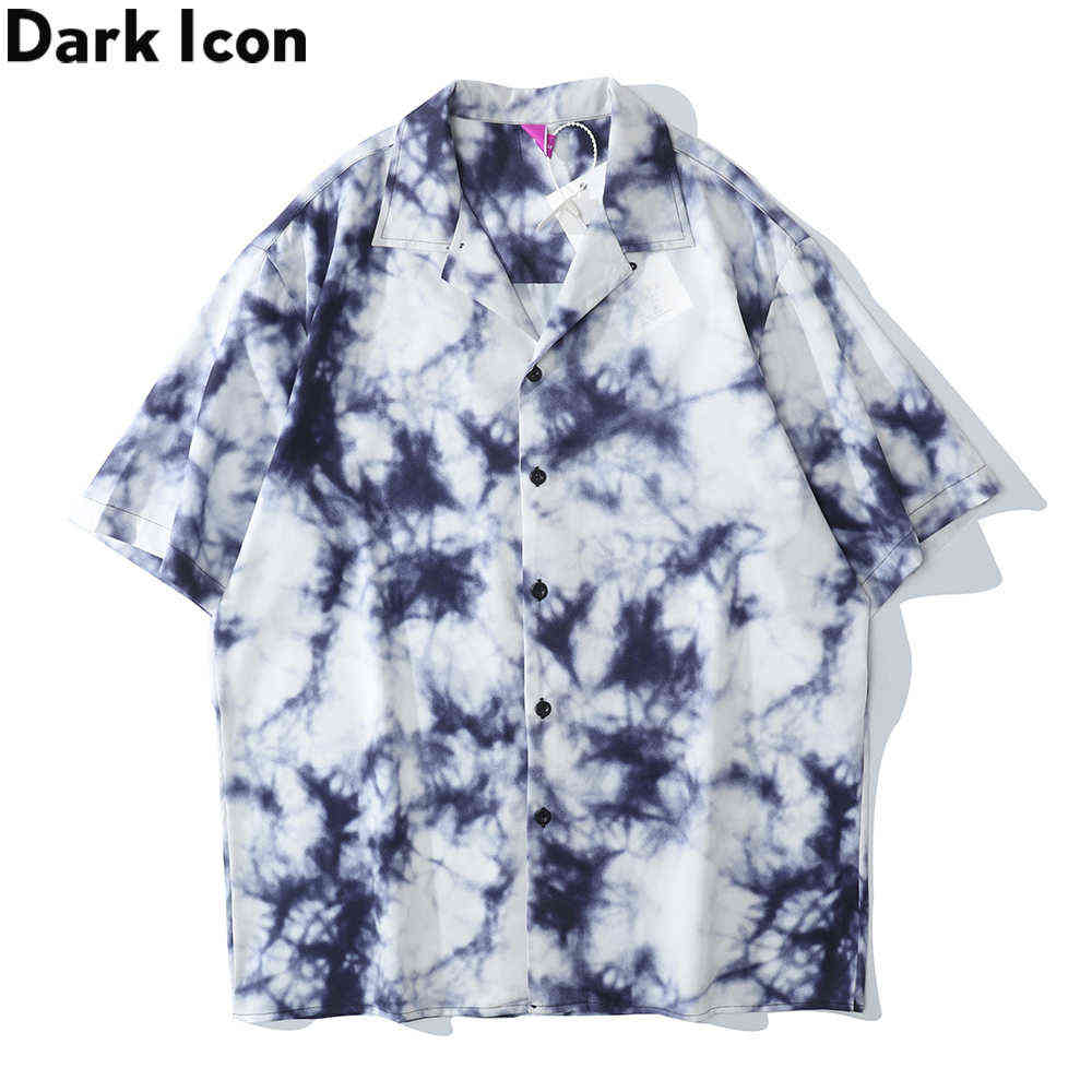 Tie Dyeing Hawaiian Shirt Men Turn-down Collar Polo Shirts Summer Street Fashion Shirts for Man 210603
Tie Dyeing Hawaiian Shirt Men Turn-down Collar Polo Shirts Summer Street Fashion Shirts for Man 210603