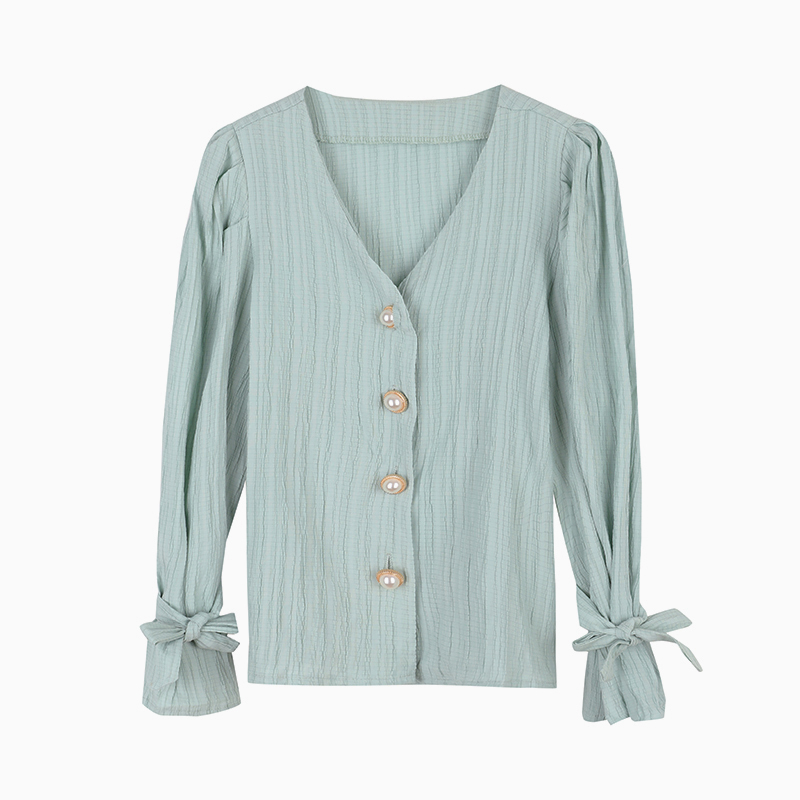 Autumn Casual Sweet Solid Shirt Vintage Women Tops Blouse Chic Fresh High Quality Loose Korean Clothing Blusas 9970 210518