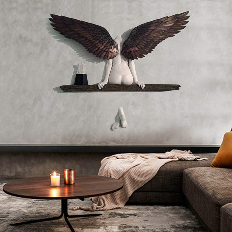 Home Decoration Resin Statue Art Wall Sculpture European Style Room Decoration Angel Wings Crafts Wall Hanging Wall Decoration 210430
Home Decoration Resin Statue Art Wall Sculpture European Style Room Decoration Angel Wings Crafts Wall Hanging Wall Decoration 210430