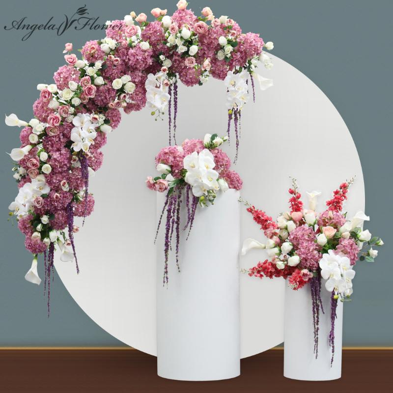 Decorative Flowers & Wreaths Custom Luxury Moon Shape Flower Row Table Centerpiece Ball Set Wedding Arch Backdrop Decor Arrangement Party Pr
Decorative Flowers & Wreaths Custom Luxury Moon Shape Flower Row Table Centerpiece Ball Set Wedding Arch Backdrop Decor Arrangement Party Pr