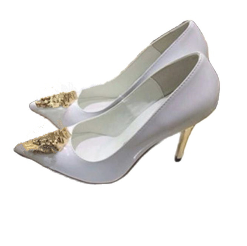 Fashion Designer Spring Autumn Pointed Toe Shoes Gold Work Office Ladies Head High Heel Black White Patent Genuine Leather Women's Dress Pumps Size 34-42, Green
Fashion Designer Spring Autumn Pointed Toe Shoes Gold Work Office Ladies Head High Heel Black White Patent Genuine Leather Women's Dress Pumps Size 34-42, Green