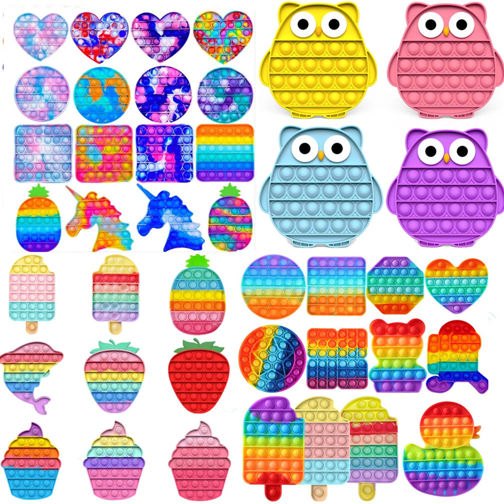 Fidget Toys Rainbow Push It Bubble Antistress Toys Anti-stress Soft Sensory Gifts Reusable Squeeze Toys Stress Reliever Board Games Wholesale
Fidget Toys Rainbow Push It Bubble Antistress Toys Anti-stress Soft Sensory Gifts Reusable Squeeze Toys Stress Reliever Board Games Wholesale