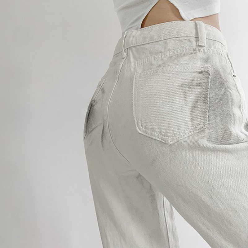 Women's Jeans Summer Harajuku Tie Dye Print Loose Fashion Wide Leg Long Pants Straight Baggy Denim Trouser Streetwear 210922