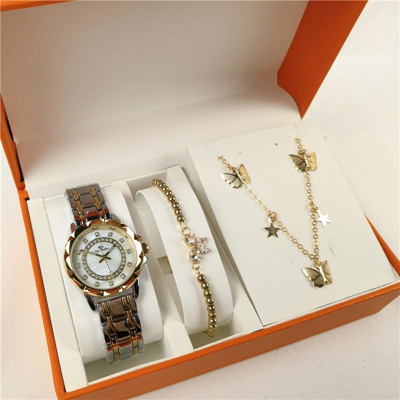 Wristwatches Bs -Selling Women's Watch Gift Box Set Bracelet Necklace Waterproof Women Quartz, Set no box
Wristwatches Bs -Selling Women's Watch Gift Box Set Bracelet Necklace Waterproof Women Quartz, Set no box