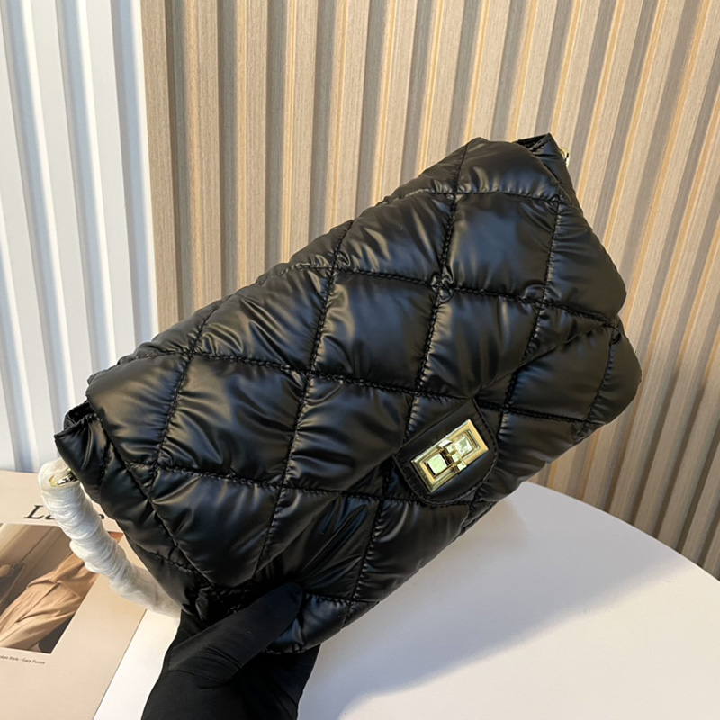 Famous Designer Puffer Bags France Women Ladies Quilted Matelasse chain Adjustable Shoulder Nylon Strap Cross Body Turn Lock Fashion Luxury Designer Handbags 30CM, Black
Famous Designer Puffer Bags France Women Ladies Quilted Matelasse chain Adjustable Shoulder Nylon Strap Cross Body Turn Lock Fashion Luxury Designer Handbags 30CM, Black
