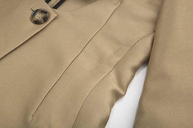 TWOTYLE Elegant Patchwork Bowknot Blazer For Women Square Collar Long Sleeve Ruched Split Blazers Female Fashion 210930