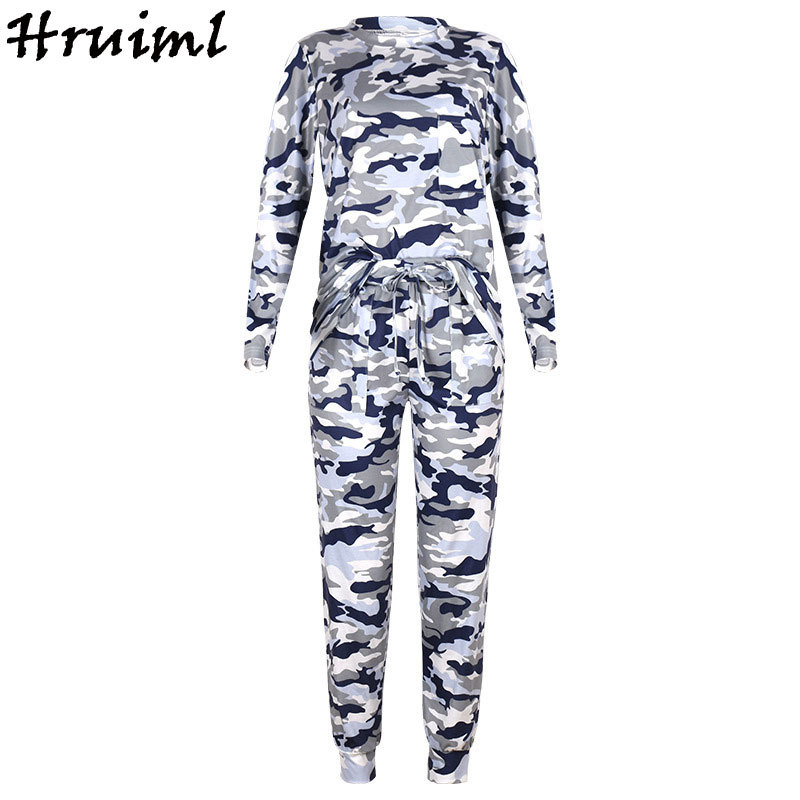Two Piece Outfits Sets For Women Tracksuit Tie Dye Autumn Long Sleeve O Neck Loose Casual Womens Clothing Mujer Pantalones 210520