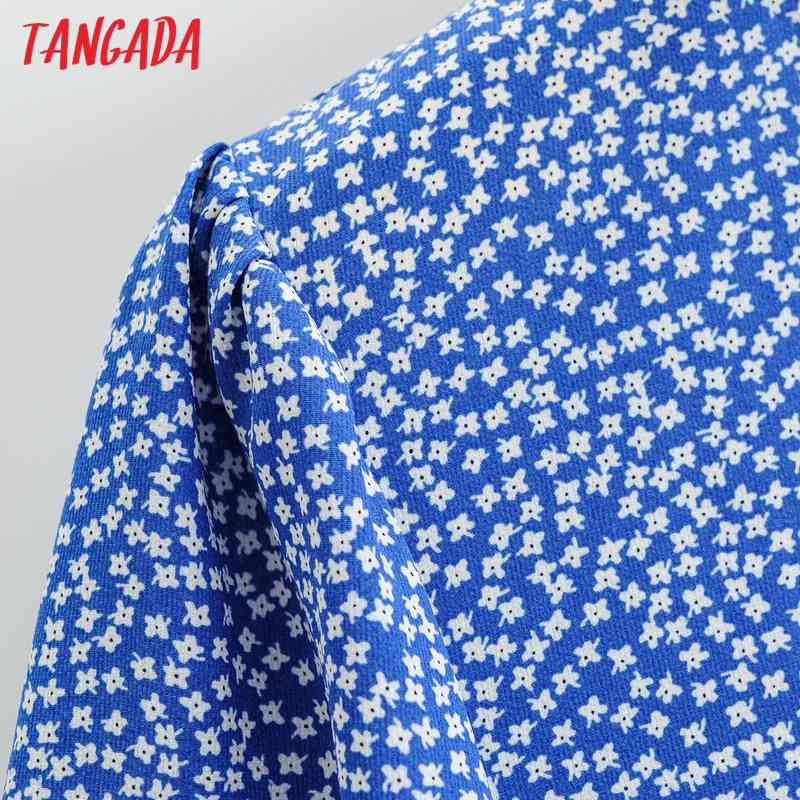 Summer Women Flowers Print A-line V Neck Short Sleeve Ladies Mini Dress Vestidos 1F176 210416