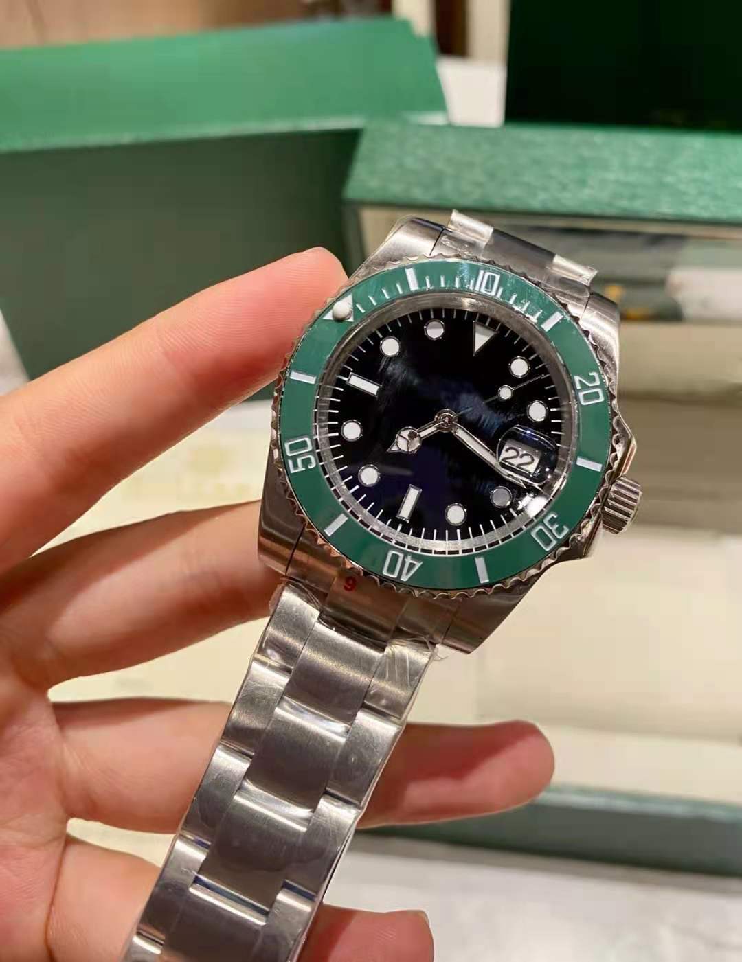 High quality green water watch ghost dial mechanical mens SS 2813 automatic sports sportss luxury men and women designer watches, 111111
High quality green water watch ghost dial mechanical mens SS 2813 automatic sports sportss luxury men and women designer watches, 111111