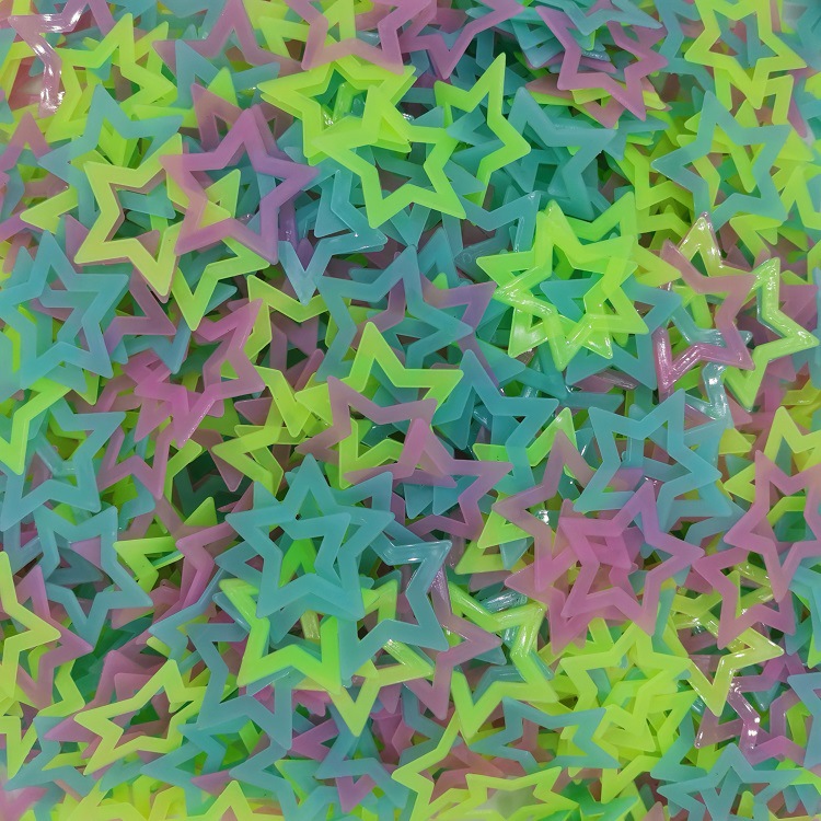 Party Christmas Luminous Snowflake Wall Sticker Glow In The Dark Fluorescent Star For Home New Year Xmas Party Decal Stickers