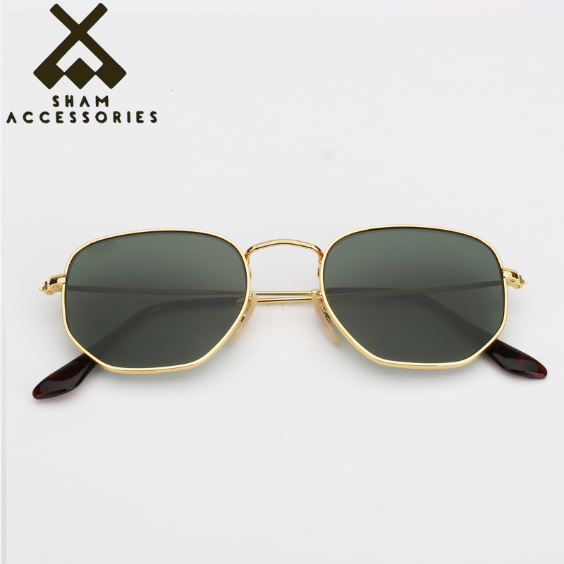 Top Quality Hexagonal Sunglasses Men Women Real Glass Lenses Sun Glasses for Man Woman with Leather Case De Sol Gafas, White;black
Top Quality Hexagonal Sunglasses Men Women Real Glass Lenses Sun Glasses for Man Woman with Leather Case De Sol Gafas, White;black
