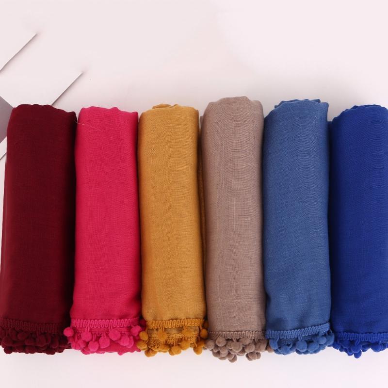 Scarves 50pcs/lot Big Size Women Cotton Scarf Pom Balls Winter Plain Shawls Hijab Muslim Wrap Headband 13 Color Scarves/scarf1
Scarves 50pcs/lot Big Size Women Cotton Scarf Pom Balls Winter Plain Shawls Hijab Muslim Wrap Headband 13 Color Scarves/scarf1