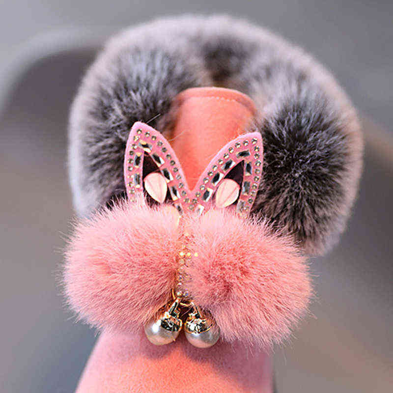 Size 21 -30 Winter Warm Snow Boots for Children Casual Shoes Girls Martin Boots Baby Toddler Shoes Kids Warm Short Boots 211108