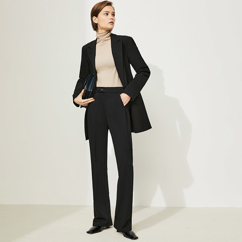 Amii Minimalism Winter Women Pants Office Lady High Waist Wide Leg Pants Loose Elegant Trousers For Women Casual Pant 12120365CX220310