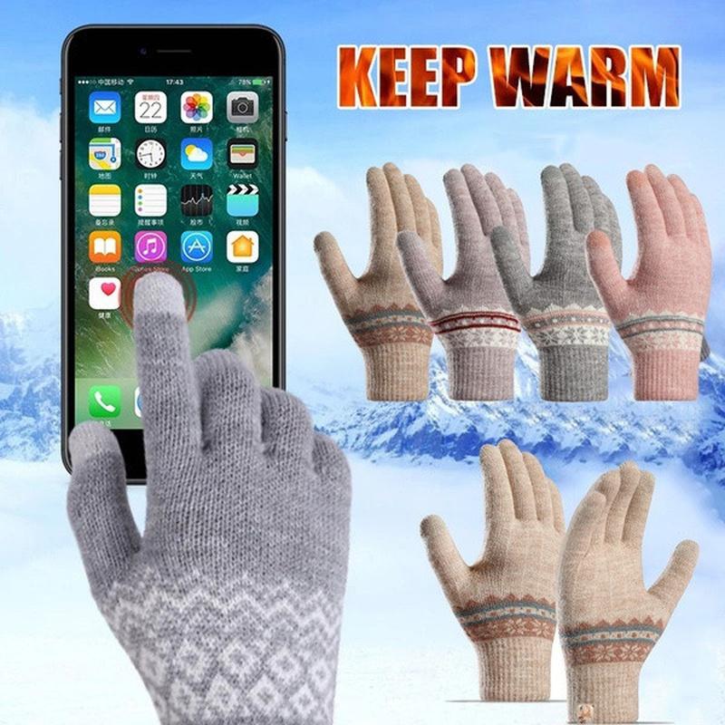 Five Fingers Gloves Winter Thinck TouchScreen Women Stretchy Knitting Mittens Acrylic Full Finger Female Ladies Knitted
Five Fingers Gloves Winter Thinck TouchScreen Women Stretchy Knitting Mittens Acrylic Full Finger Female Ladies Knitted
