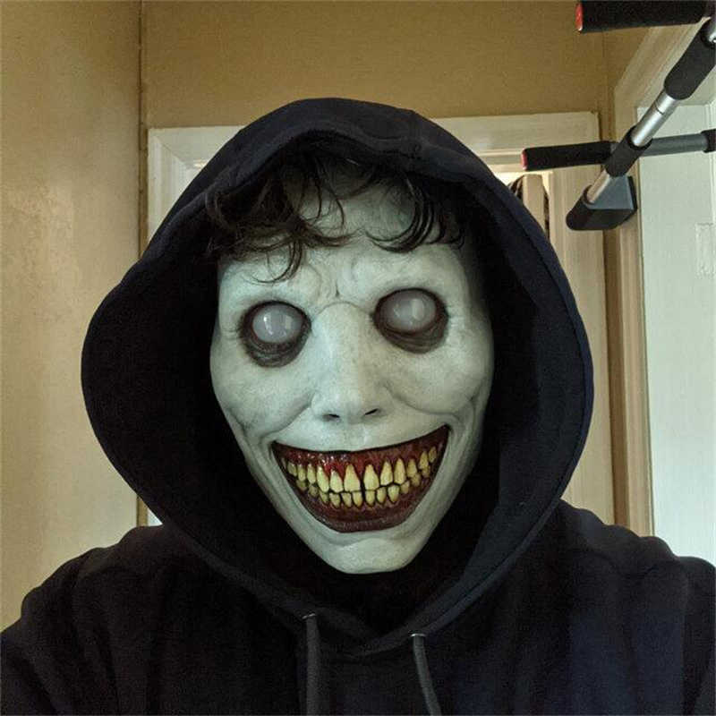 Halloween Horror Mask Pure White Eyeball Devil Mask Adult Cosplay Costume Accessories Halloween Party Terror Headgear Scary Mask Q0806
Halloween Horror Mask Pure White Eyeball Devil Mask Adult Cosplay Costume Accessories Halloween Party Terror Headgear Scary Mask Q0806
