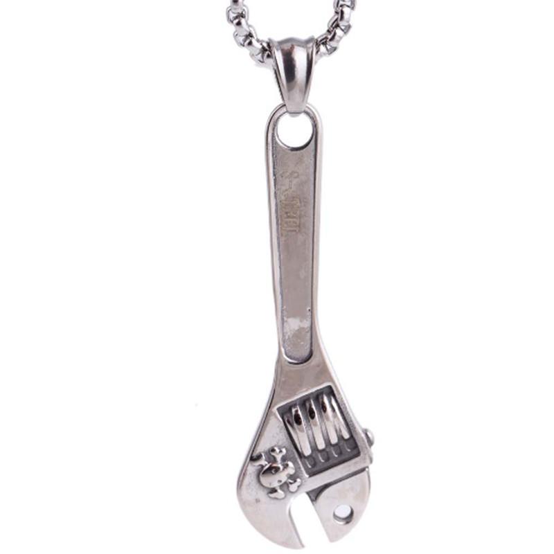 Pendant Necklaces Wrench Stainless Steel Necklace Men's Titanium Jewelry Personality Cloth Accessories
Pendant Necklaces Wrench Stainless Steel Necklace Men's Titanium Jewelry Personality Cloth Accessories