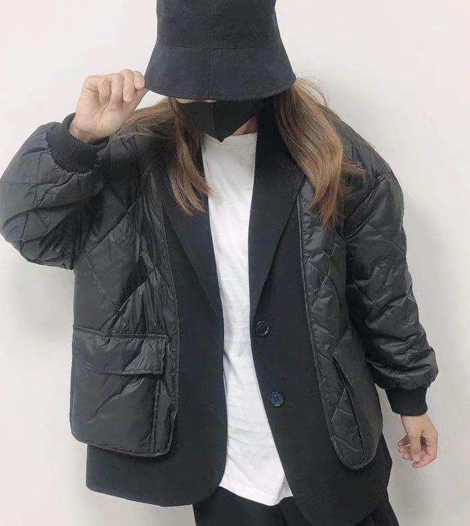 Women's Down & Parkas Women 2021 Est Two-in-one Patchwork White Duck Jacket - Ladies Notched Panel Quilted Coat1, Black
Women's Down & Parkas Women 2021 Est Two-in-one Patchwork White Duck Jacket - Ladies Notched Panel Quilted Coat1, Black