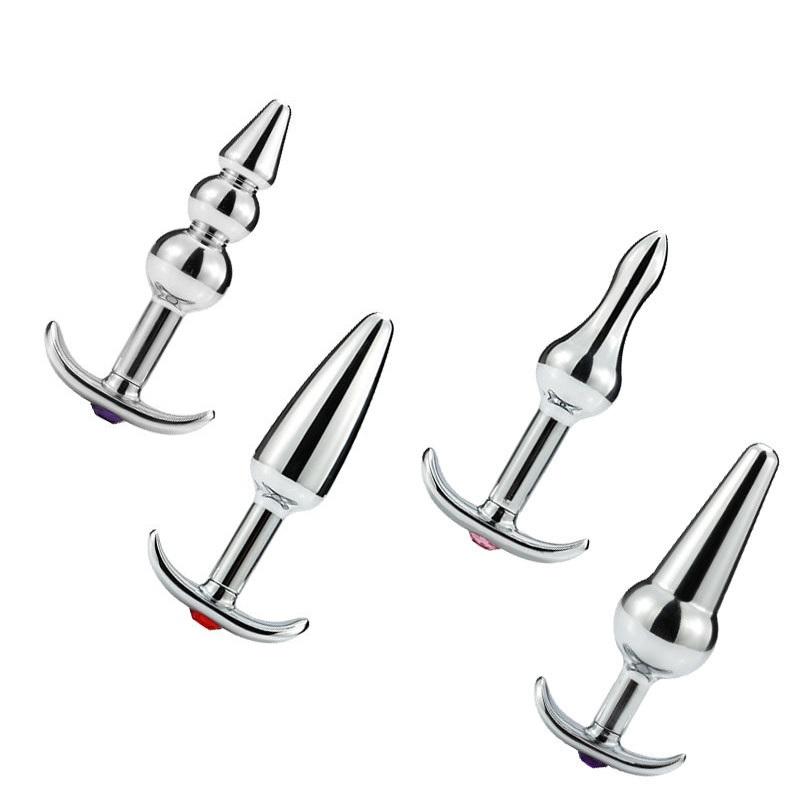 Sex Toys For Couples Design 1piece Large Size Metal Anal Beads Buplug Dildo SM Insert Toy Men Women Couple