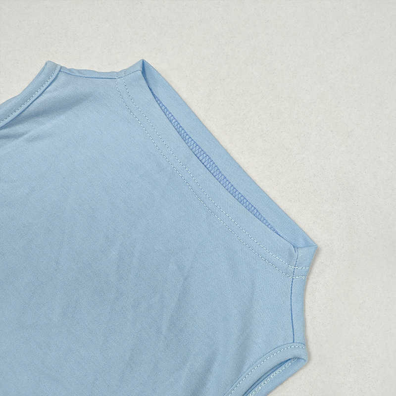 DEAT Women High Elastic Waist Sleeveless Short Vest Solid Color Slim Two Piece Set Fashion Spring Summer 11B442 210709