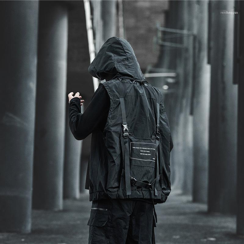 Men's Vests Techwear Streetwear Hip Hop Hoodie Vest Men Black Loose Oversize Sport Harajuku Japanese Punk Multi Pockets Casual Tactical, Beige
Men's Vests Techwear Streetwear Hip Hop Hoodie Vest Men Black Loose Oversize Sport Harajuku Japanese Punk Multi Pockets Casual Tactical, Beige