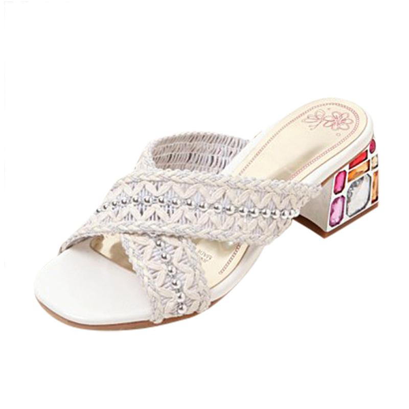 Women's Slippers Comfortable Heel Sandals Colorful Rhinestones High Women Summer Open Toe Pumps Soft Sneakers, Black
Women's Slippers Comfortable Heel Sandals Colorful Rhinestones High Women Summer Open Toe Pumps Soft Sneakers, Black