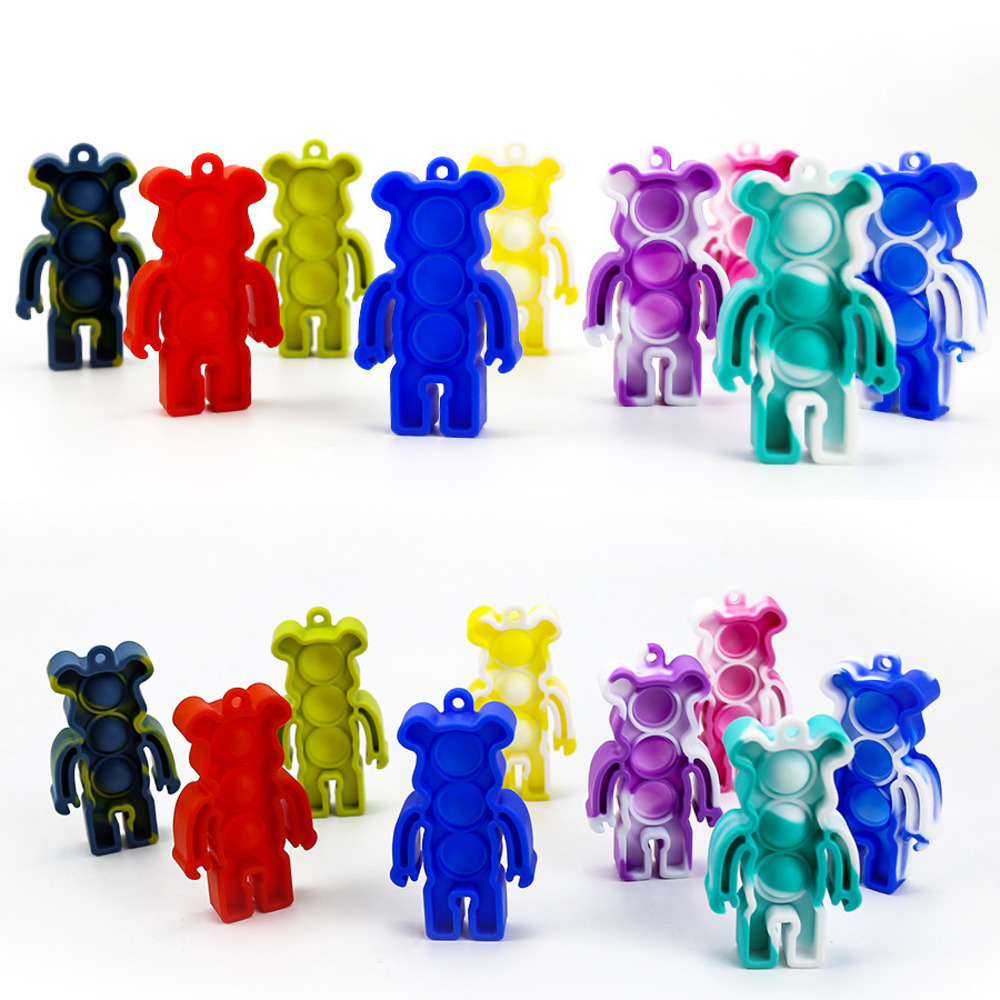 Tie Dye Push Poppers Silicone Puzzle Bear Colorful Tiktok Toys Fidget Toy Sensory Squishies Key Chains H4142XW
Tie Dye Push Poppers Silicone Puzzle Bear Colorful Tiktok Toys Fidget Toy Sensory Squishies Key Chains H4142XW