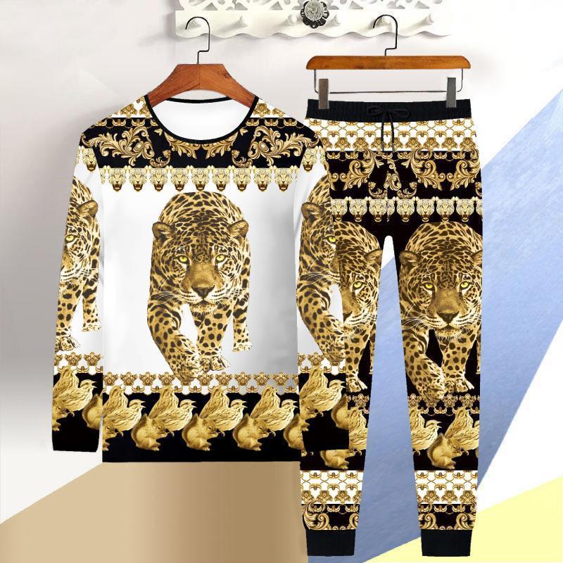 Men's Tracksuits 2021 Autumn And Winter Long-Sleeved T-Shirt Male 3D Tiger Print Casual Hip-hop Pants Chinese Style Dragon Suit, Xx-8
Men's Tracksuits 2021 Autumn And Winter Long-Sleeved T-Shirt Male 3D Tiger Print Casual Hip-hop Pants Chinese Style Dragon Suit, Xx-8