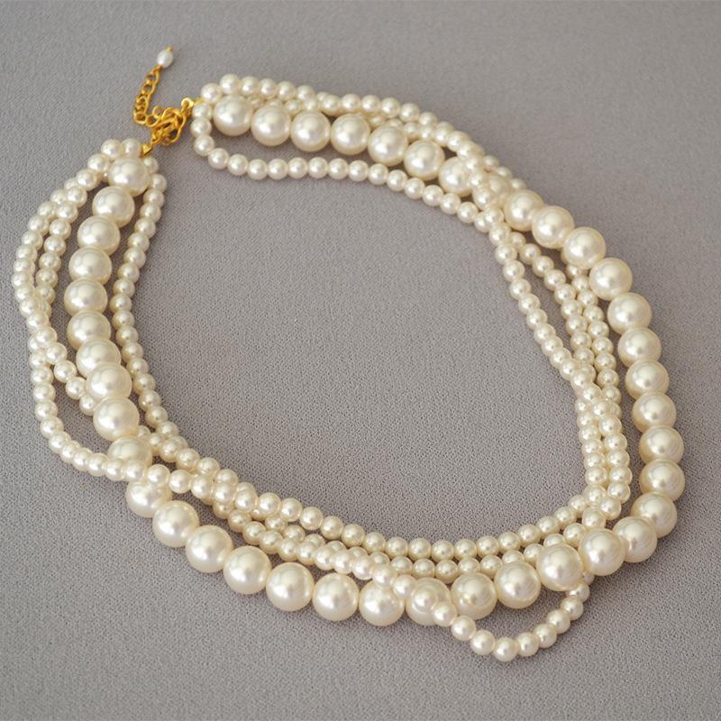 Chokers Women High Quality Artificial Pearl Multilayer Necklace Trendy Holiday Sweater Gorgeous Jewelry
Chokers Women High Quality Artificial Pearl Multilayer Necklace Trendy Holiday Sweater Gorgeous Jewelry
