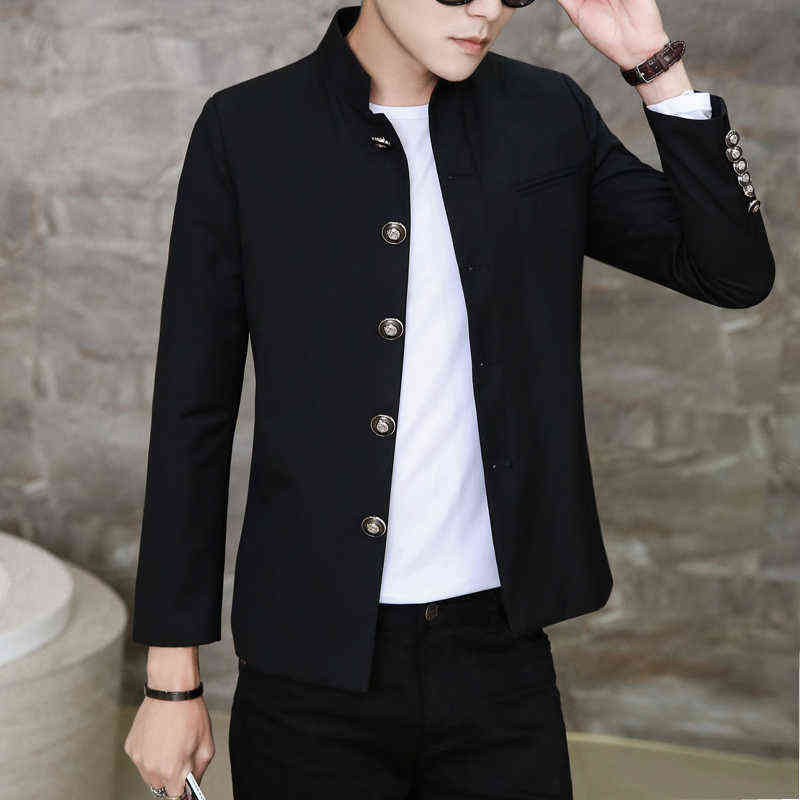 colleges university Japanese school uniform male men's slim blazer chinese tunic suit jacket top man casual 211120