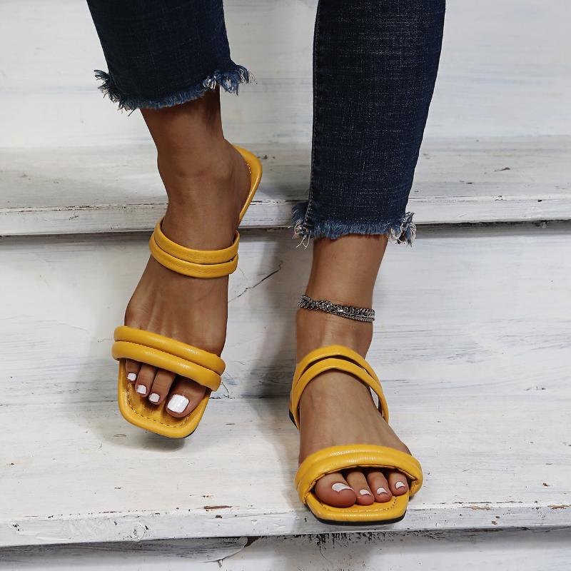 Sandals Summer Peep Toe Flat Women's Fashion Slip-on Casual Women Shoes Outdoor Comfortable Non-slip Slippers For 2021, Black
Sandals Summer Peep Toe Flat Women's Fashion Slip-on Casual Women Shoes Outdoor Comfortable Non-slip Slippers For 2021, Black