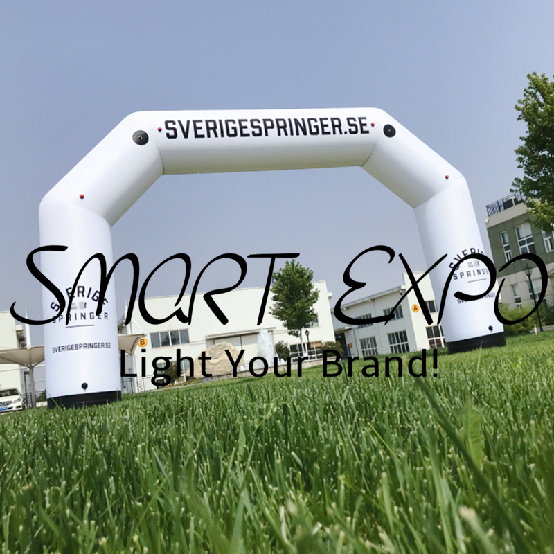 Inflatable Archway Airtight Type 0.9xW8xH4.5m with Custom Full Color Print E-Pump Accessories Carry Bag