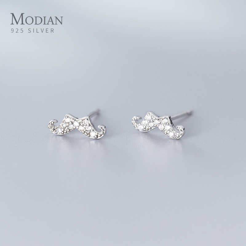 925 Sterling Silver Glittering Zircon Cute Little Beard Stud Earring for Women Korea Style Ear Pin Fine Jewelry 210707
925 Sterling Silver Glittering Zircon Cute Little Beard Stud Earring for Women Korea Style Ear Pin Fine Jewelry 210707