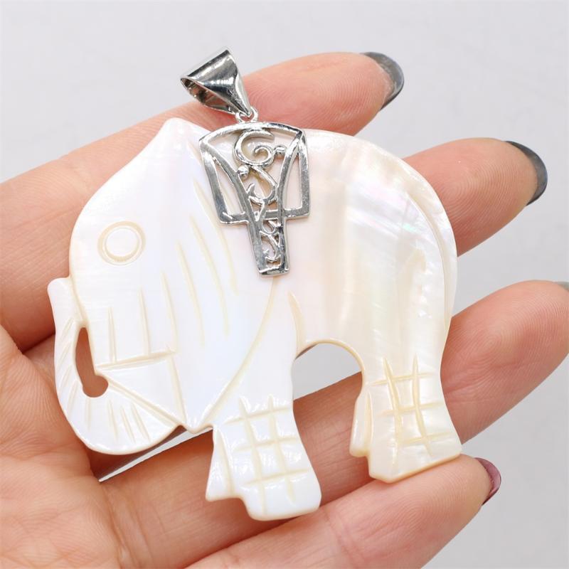 Charms Natural Shell Pendant Elephant Shape For DIY Necklace Animal Interesting Jewelry 52x57mm, Bronze;silver
Charms Natural Shell Pendant Elephant Shape For DIY Necklace Animal Interesting Jewelry 52x57mm, Bronze;silver