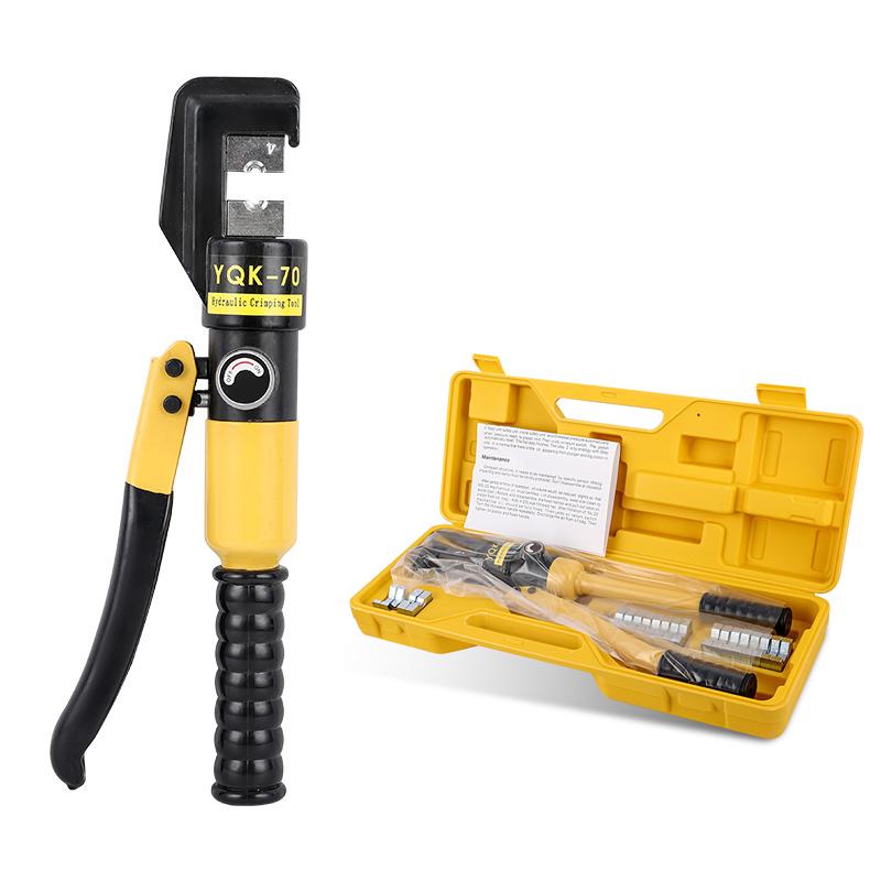 Hydraulic Tools YQK-70 Crimping Clamp Plier Compression Tool Range 4-70MM2 Pressure 5-6T With 8pcs Molds
Hydraulic Tools YQK-70 Crimping Clamp Plier Compression Tool Range 4-70MM2 Pressure 5-6T With 8pcs Molds