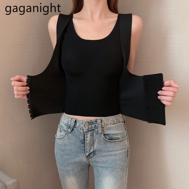 Gaganight Slimming Body Shaper Vest Women Corset Top Shapewear Sports Tank Top Sweat Waist Trainer Gym Sauna Belt Zipper Hook 210519, Black
Gaganight Slimming Body Shaper Vest Women Corset Top Shapewear Sports Tank Top Sweat Waist Trainer Gym Sauna Belt Zipper Hook 210519, Black