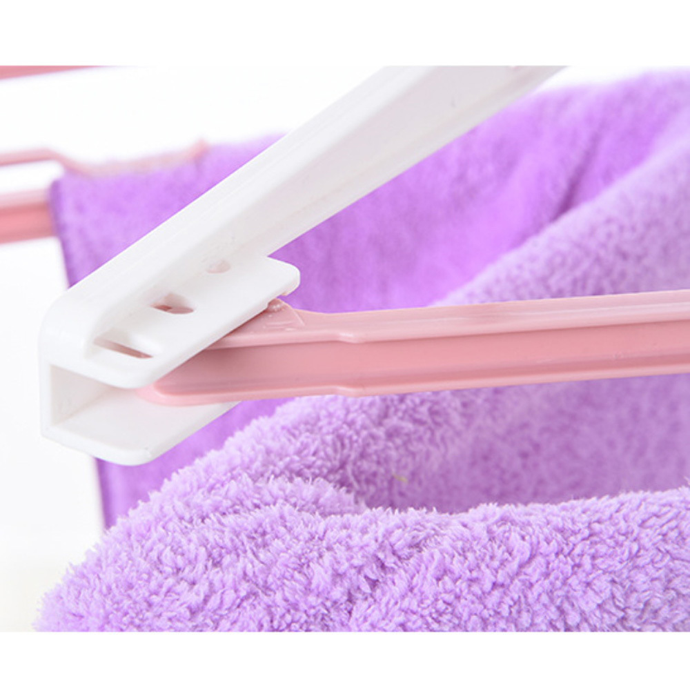 Wind antiskid Expandable Portable Foldable Clothes Hanger Rack Non-Slip Windproof Drying Organizer Holder for Travel Home