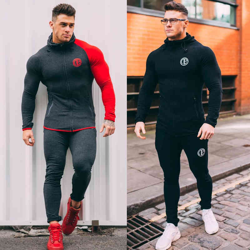 Men's Tracksuits Tracksuit Two-piece Hoodies Sweatpants Set Muscle Fitness Clothes Long-sleeved Tights Running Training Jogger Sui, Black
Men's Tracksuits Tracksuit Two-piece Hoodies Sweatpants Set Muscle Fitness Clothes Long-sleeved Tights Running Training Jogger Sui, Black
