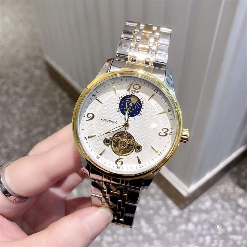 42mm Men's Watch Flywheel Design Chronograph Stainless Strap 5 Colors business Watches OM90102, As pics
42mm Men's Watch Flywheel Design Chronograph Stainless Strap 5 Colors business Watches OM90102, As pics