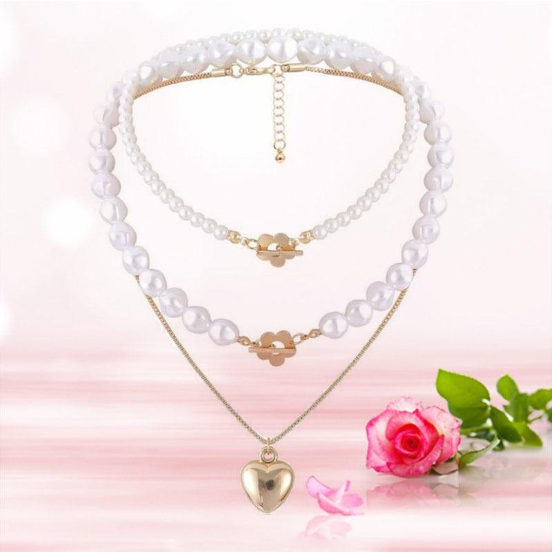 Pendant Necklaces Necklace Women Choker Chain Jewelry Fashion Simple Multi-layer Heart-shaped
Pendant Necklaces Necklace Women Choker Chain Jewelry Fashion Simple Multi-layer Heart-shaped