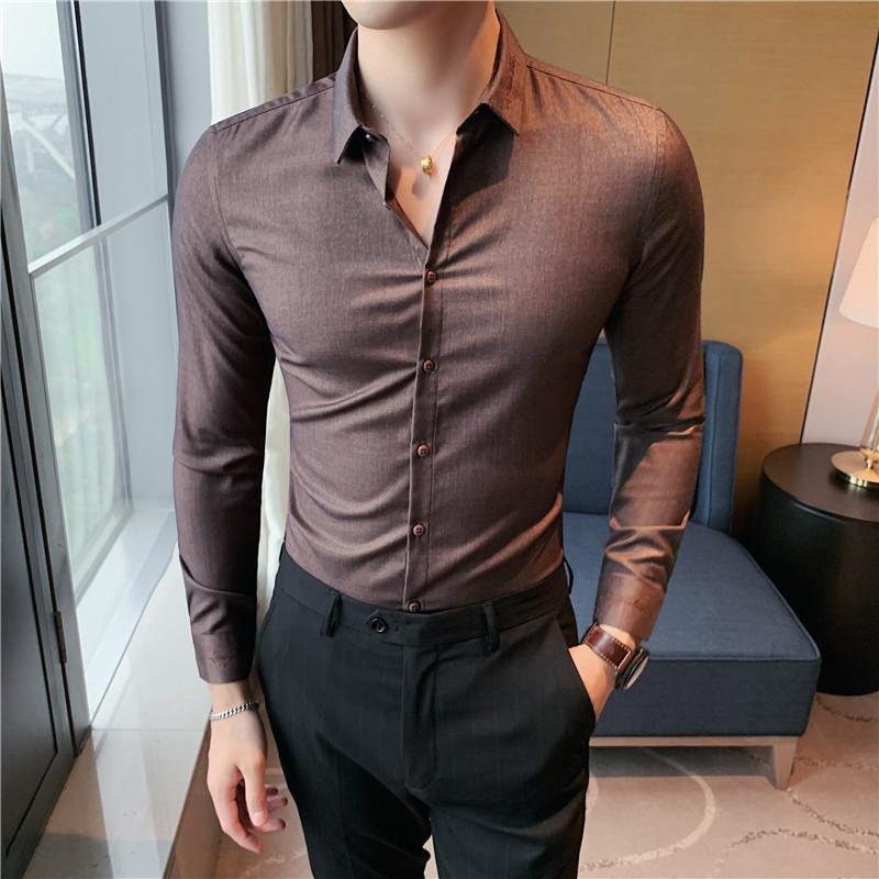 Men's Casual Shirts Korean Fashion Light Luxury Neckline Letter Embroider Long Sleeve Slim Fit Quality, Black
Men's Casual Shirts Korean Fashion Light Luxury Neckline Letter Embroider Long Sleeve Slim Fit Quality, Black