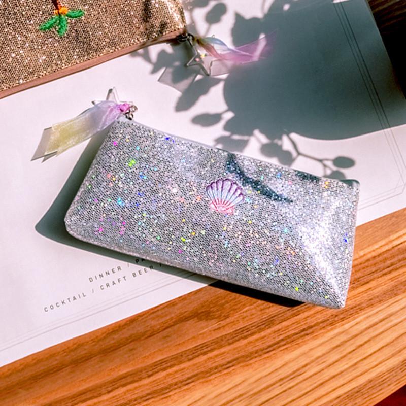 Bentoy Frosted Embroidery Pencil Case Harajuku Style Sequins Student Pen Bag Milkjoy Shell Cosmetics Containers Cosmetic Bags & Cases, Gold
Bentoy Frosted Embroidery Pencil Case Harajuku Style Sequins Student Pen Bag Milkjoy Shell Cosmetics Containers Cosmetic Bags & Cases, Gold