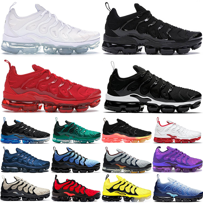breathable tn plus running shoes for men women Triple Black White Cherry Fresh Atlanta Hyper Blue #71 Bred Pure Platinum mens trainers sport sneakers size 36-47
breathable tn plus running shoes for men women Triple Black White Cherry Fresh Atlanta Hyper Blue #71 Bred Pure Platinum mens trainers sport sneakers size 36-47